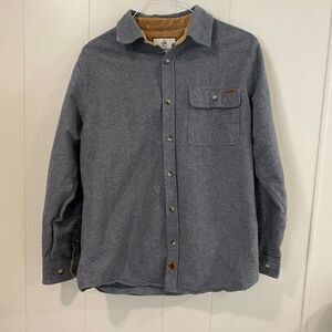 Legendary Whitetails Button Up Shirt Jacket Men’s Medium Gray Fleece Lined Shack